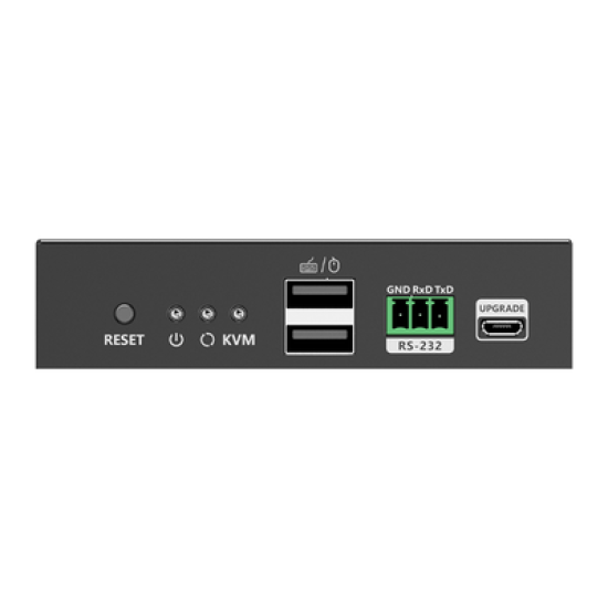Receptor Compatible para Kit TT582-KVM |4K @60Hz | Cat 6, 6a y 7 |  hasta 150 metros | Transmite el Video y Controla tu DVR vía USB a distancia