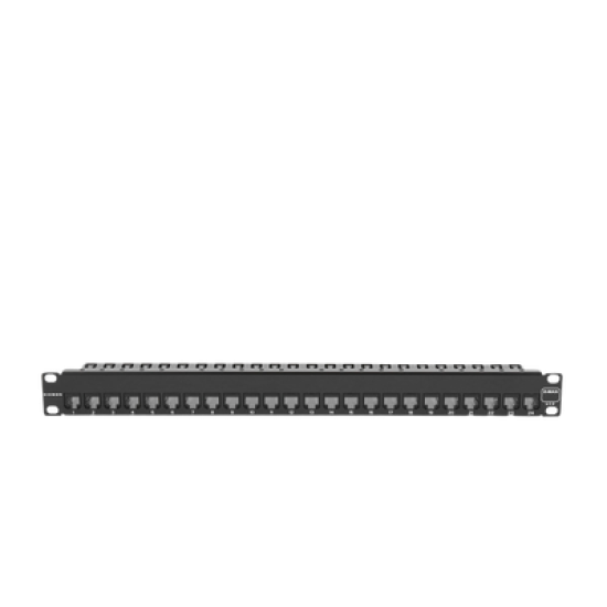 Patch Panel UTP Z-MAX de 24 puertos, Precargado con Jacks Categoría 6, Plano, 1UR