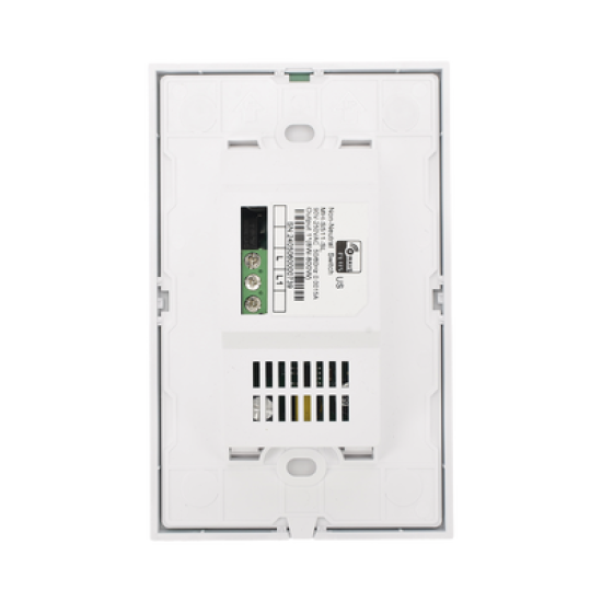 (ZWAVE) Interruptor On/Off panel táctil touch inalámbrico Zwave Plus 1 boton. No requiere cable neutro, Compatible con Hubitat HC8, Álula  M2M, otros 