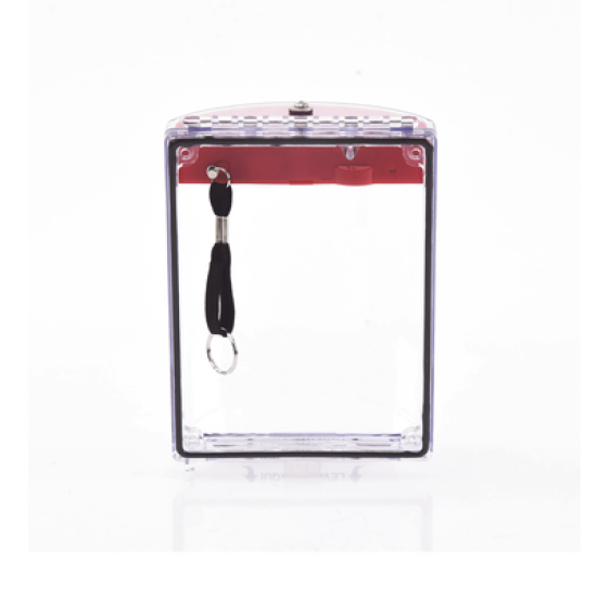 Cubierta Universal Transparente con Sirena, Texto de Incendio en Español