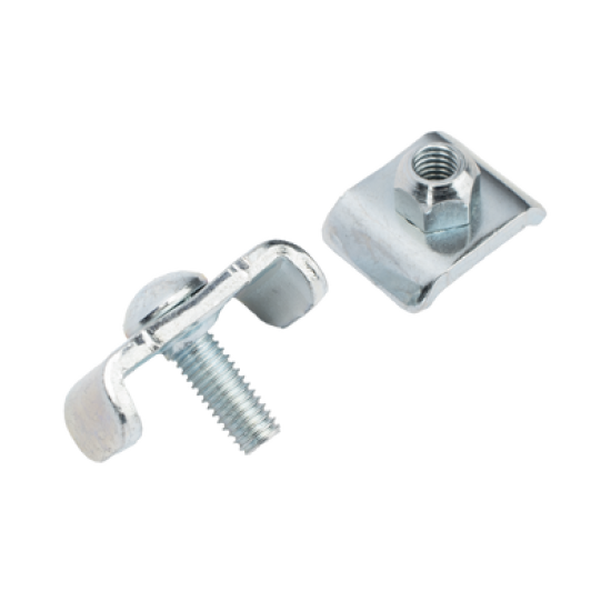 Kit 1 para unir tramos de charolas, con acabado Electro Zinc