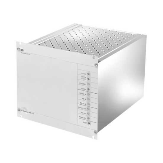 Interfaz Millennium IP para gestión de avisos y música pre-grabados IP con 8 relés IN/OUT 