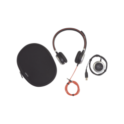 Jabra Evolve 40 Duo con Conexión USB / 3.5 mm, indicador de ocupado y cancelación de ruido pasiva (6399-823-109)