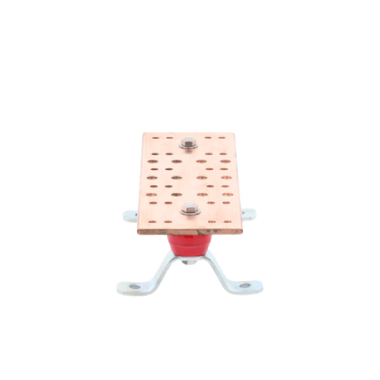 Barra de Unión para Telecomunicaciones (TMGB) de 12 in x 4 in x 1/4 in, Incluye Montaje para Muro y Aisladores, 