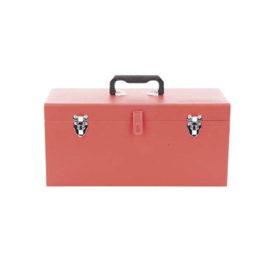 Caja de herramientas metálica con soble cerradura de 51 x 21.5 x 24cm.