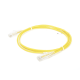 Cable de Parcheo Slim UTP Cat6 - 1 metro, Amarillo, Diámetro Reducido (28 AWG)