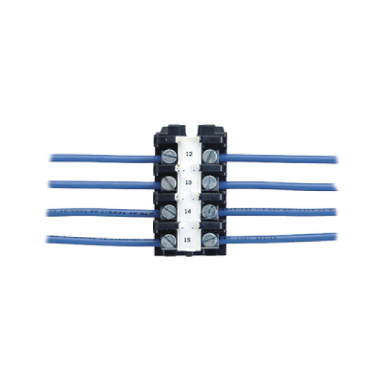 Casete de etiquetas de poliolefina, cinta continua, color negro sobre blanco, 9.65 mm x 7.6 metros