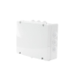 Caja de derivación de PVC Auto-extinguible con 12 entradas, tapa atornillada, 380x300x120 MM, Para Exterior (IP55)