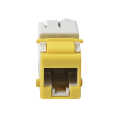Jack UltraMAX Cat6A, UTP, Tipo Keystone, Color Amarillo, Punch Down