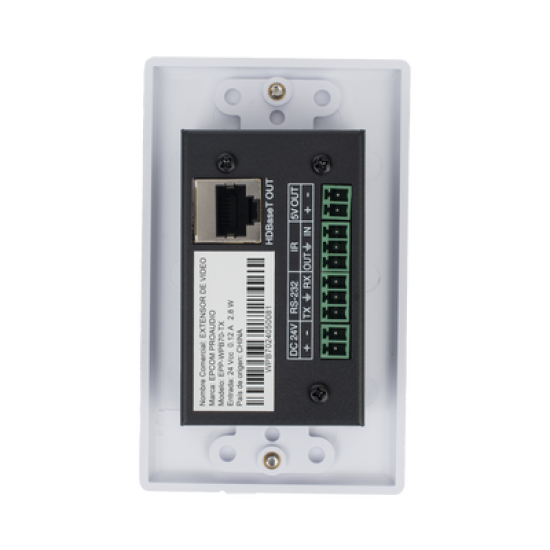 Kit Extensor HDBaseT | 4K2K@60Hz 40m | 1080p 70m | Función PoC | IR Bidireccional | RS-232 | 