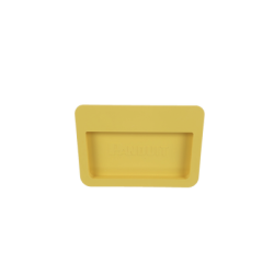 Tapa Final Para Canaletas FiberRunner™ 6x4, de Instalación a Presión, Color Amarillo