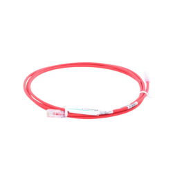 Cable de Parcheo UTP Cat6A, CM/LSZH, Diámetro Reducido (28AWG), Color Rojo, 7ft