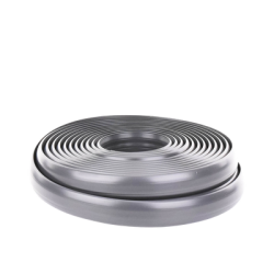 Canaleta flexible gris de PVC auto extinguible,  (Rollo de 25mts.) (9300-05030)