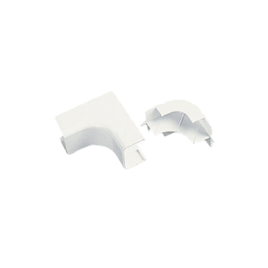 Esquinero Interior, para uso con Canaleta LDPH10 y LD2P10, material ABS, Color Blanco