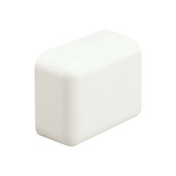 Tapa Final, para uso con canaleta LD10, material ABS, Color Blanco Mate