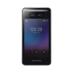 Face station F2 con detector de Cubre bocas, Lector Facial, Lector de tarjetas Móviles y lector de tarjetas  RFID(125kHz EM & 13.56Mhz MIFARE)  Compatible con BioStar2, Uso para Control de Acceso y Asistencia