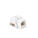Módulo Jack Keystone Cat5e con terminación 110 (Punchdown) para faceplate - Color Blanco
