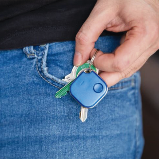 Shelly Botón Bluetooth Inalámbrico color Azul, programe escenas de Shelly y ejecútelas con uno o varios clic