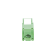 Módulo Jack Keystone Cat6 (toolless), con terminación en ángulo 180 º Color Verde, Compatible con Faceplate y Patchpanel Linkedpro