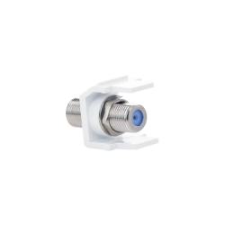 Módulo Acoplador Coaxial Tipo F, Keystone, de 75 Ohms, 3.0 GHz, Color Blanco