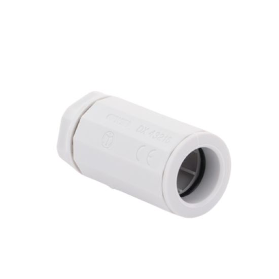 Conector de tubería rígida a caja (Racor), PVC Auto-extinguible, de 16 mm