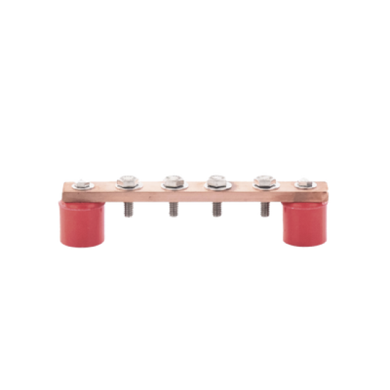 Barra de Unión de Cobre de 4 contactos 