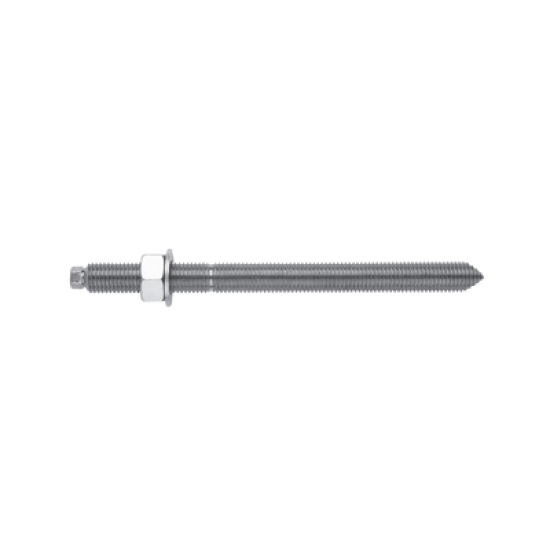 Esparrago químico galvanizado 12 x 160 mm.