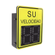 Radar Medidor de Velocidad de 3 Dígitos / Doble salida de Relevador / Tarjeta Micro SD / Puerto de red TCP IP / Detección de Exceso de Velocidad / Integración  con Cámara.