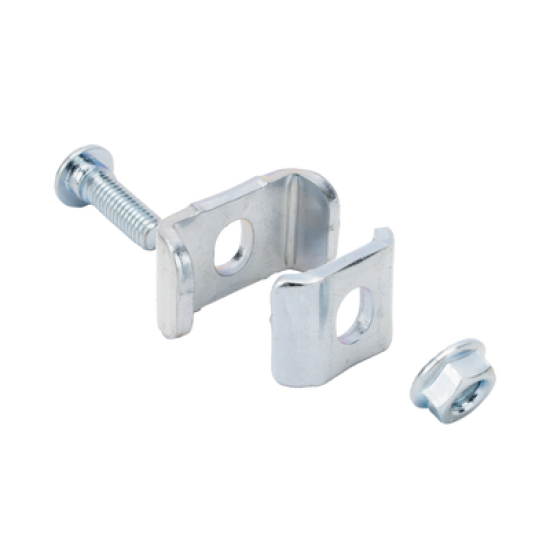 Kit 1 para unir tramos de charolas, con acabado Electro Zinc