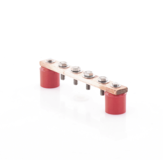 Barra de Unión de Cobre de 4 contactos 