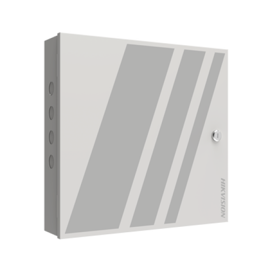 Controlador de Acceso de 4 Puertas / Administrable en la Nube con Hik-Connect Teams / Interfaz Web / Expandible con Módulo DS-K2M002X (hasta 128 Puertas) / 200,000 Tarjetas / Wiegand / 8 Lectoras de Huella y Tarjeta
