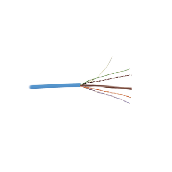 Bobina de Cable UTP Reelex, de 4 pares, Alto Desempeño en Cat6 (350 MHz), PVC (CM), Color Azul, 24 AWG, 305m