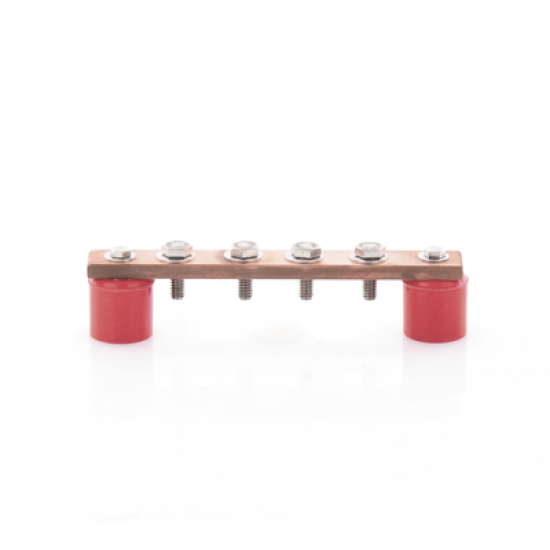 Barra de Unión de Cobre de 4 contactos 