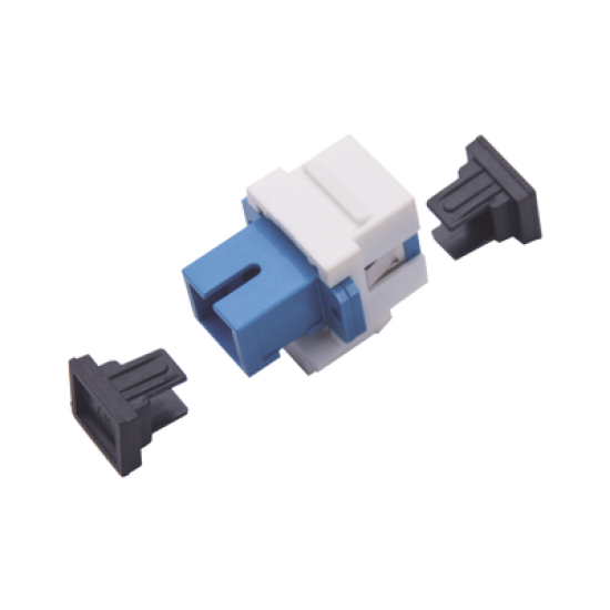 Acoplador Keystone de fibra óptica Monomodo SC/PC Simplex a SC/PC Simplex 