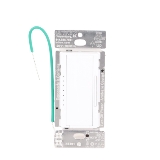 (RadioRA2) Atenuador Dimmer PRO para linea RadioRa2, RadioRa3 y RA2 Select, el cable neutro es opcional 250W LED / CFL