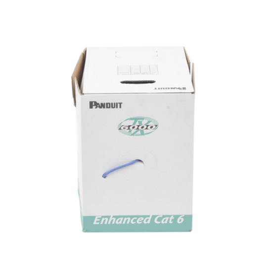 Bobina de Cable UTP 305 m. de Cobre, TX6000™ PanNet, Reelex, Azul, Categoría 6 Mejorado (23 AWG), PVC (CMR, Riser), de 4 pares