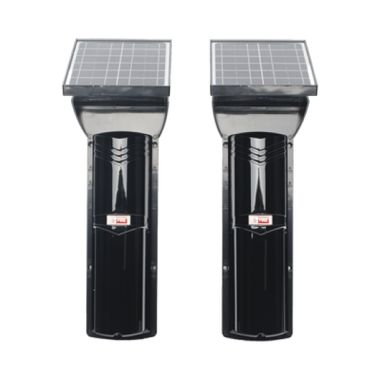 Detector fotoelectrico con CELDA SOLAR; DE 3 RAYOS; alcance exterior 100 m / 4 frecuencias 