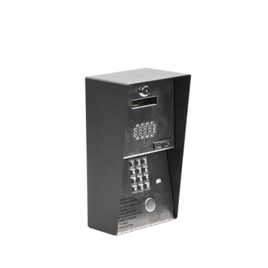 Audioportero Telefónico DKS Para 600 números Telefónicos / Control Para 2 Puertas / Gabinete Para Sobreponer/ Marcación a 16 Digitos / Linea Análoga o Digital