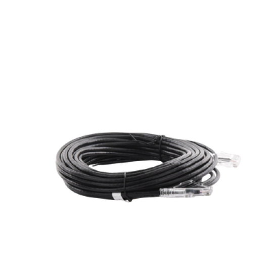Cable de Parcheo Slim UTP Cat6A - 10 m Negro, Diámetro Reducido (28 AWG)