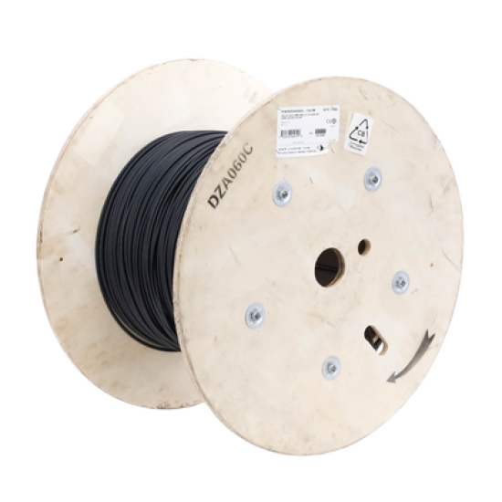 Cable de Fibra Óptica de 6 hilos, Interior/Exterior, Tight Buffer, No Conductiva (Dieléctrica), LS0H, Multimodo OM4 50/125 optimizada, 1 Metro