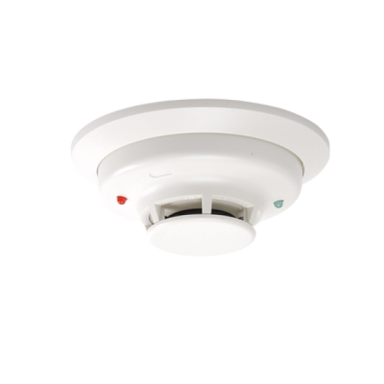 Detector Fotoeléctrico de Humo de 4 Hilos con Sensor de Temperatura a 57° C, Serie i3