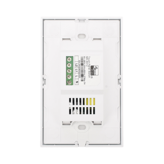 (ZWAVE) Interruptor On/Off panel táctil touch inalámbrico Zwave Plus 2 botones. Compatible con Hubitat HC8, Álula  M2M, otro 