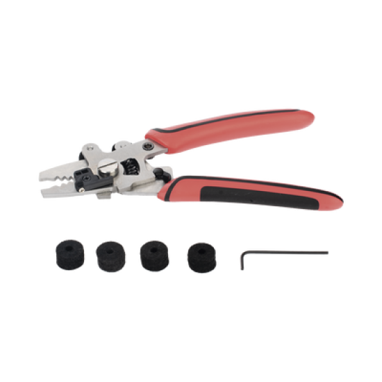 Desforradora de Fibra Óptica 9 en 1 / Desforradora de 3 Posisciones  / Tijeras / Limpiador de algodón para Hilo de Fibra Óptica / Cortadora de Cable Mensajero