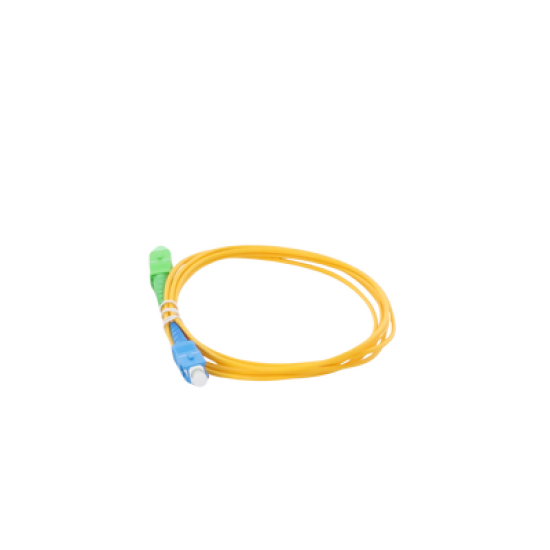 Jumper de Fibra Óptica Monomodo SC/APC-SC/UPC Simplex de 2 metros, 2mm