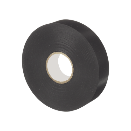 Cinta Eléctrica STRONGHOLD para Aislar, de PVC, Uso Profesional en Construcción Eléctrica, Grosor 0.18mm (7 mil), Ancho 19mm, y 20m Largo, Color Negro. Superior a cintas Super 33