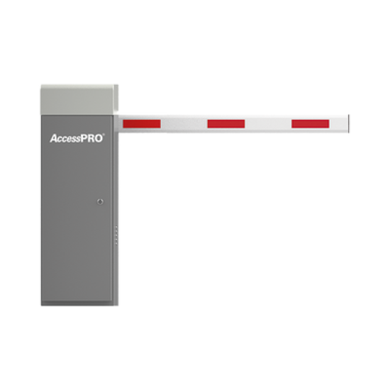 Kit de Barrera Vehicular Brushless y Brazo Telescópico de hasta 6 Metros / Tiempo de Apertura Configurable de 3 a 6 Segundos / Sentido de la Barrera Ajustable en Sitio 