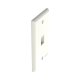 Placa de Pared Vertical, Salida Para 1 Puerto Keystone, Color Blanco Mate