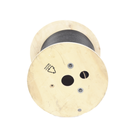 Bobina de Cable Planta Externa con Gel, de 4 pares, Cat6A, Blindado F/UTP, Color Negro, 305m