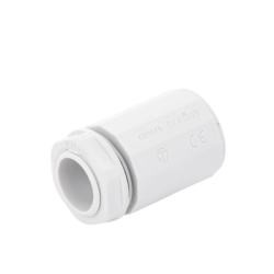 Conector de tubería rígida a caja (Racor), PVC Auto-extinguible, de 50 mm