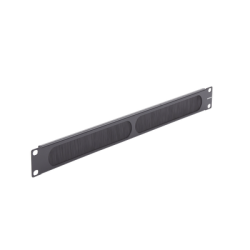 Tapa Ciega para Rack de 19in, Tipo Cepillo de Nylon, para Paso de Cables y Mejor Manejo Térmico, Color Negro, 1UR